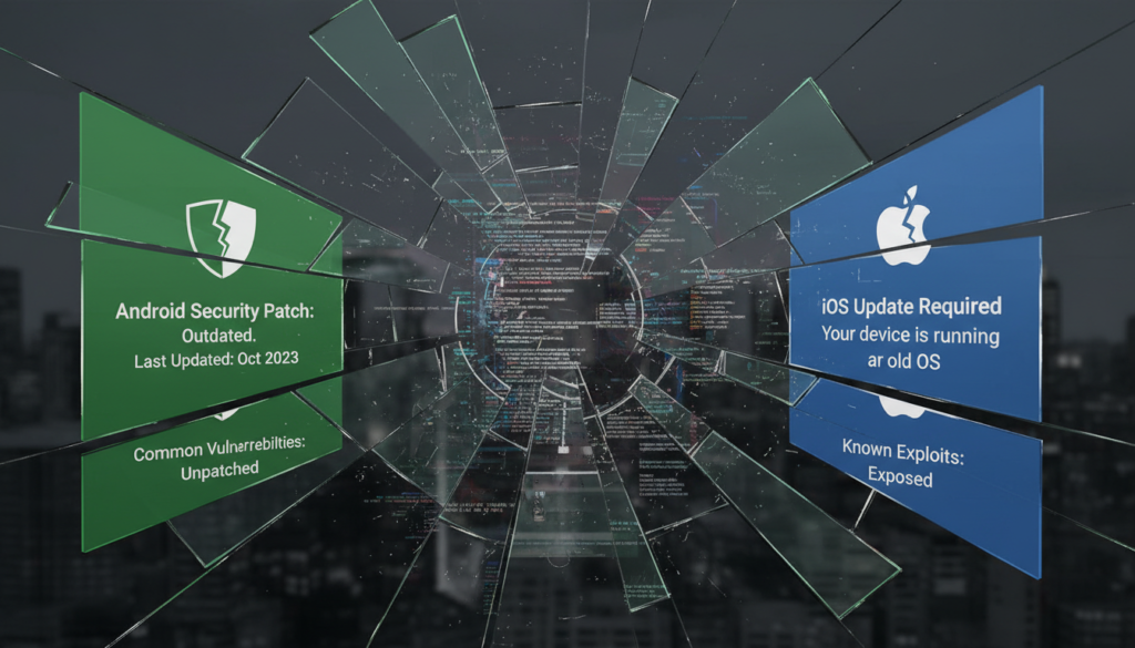 fragmentasi pembaruan keamanan android ios