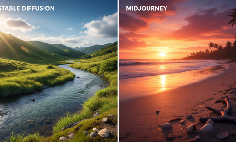 Stable Diffusion Gratis vs Midjourney : Mana yang Hasil Gambarnya Lebih Realistis? Stable Diffusion Gratis vs Midjourney : Mana yang Hasil Gambarnya Lebih Realistis?