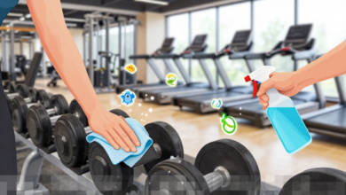 Menjaga Kebersihan Alat Olahraga di Pusat Kebugaran Setelah Digunakan Sangat Penting