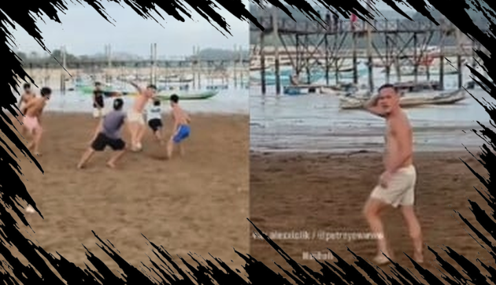 John Herdman Bermain Sepak Bola di Pantai Lombok Bersama Warga, Netizen Menyebut Energinya Positif
