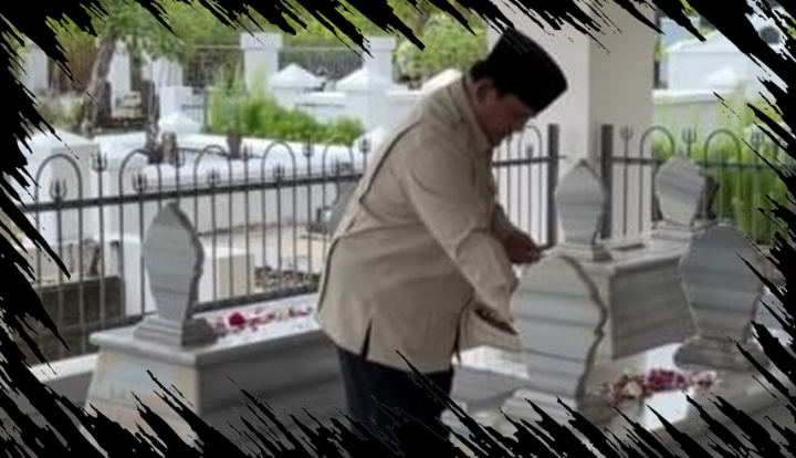 Prabowo Mengunjungi Makam Margono Djojohadikusumo di Banyumas untuk Penghormatan