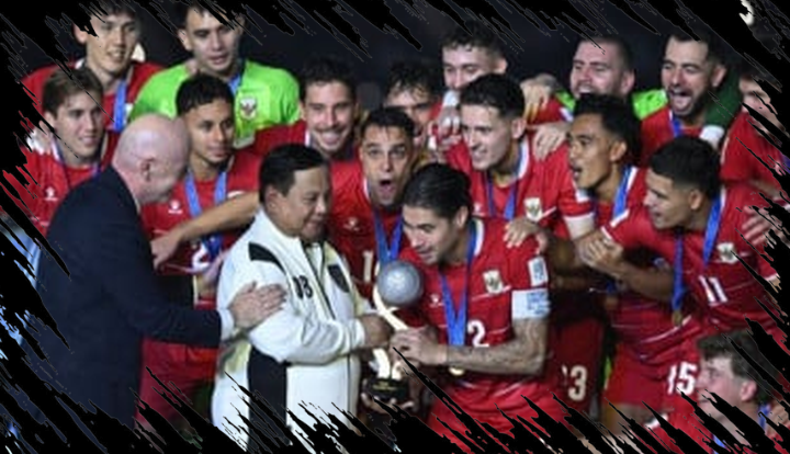 Gianni Infantino Memperkenalkan Timnas Indonesia sebagai Juara FIFA ASEAN Cup 2026 Gianni Infantino Memperkenalkan Timnas Indonesia sebagai Juara FIFA ASEAN Cup 2026